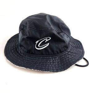 Cleveland Cavaliers Bucket Hat Black White Fist Energy Drawstring NBA Basketball